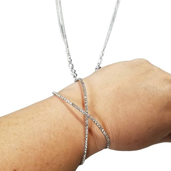 Napier Necklace CZ Teardrop with Cuff Bracelet - Picture 8 of 8